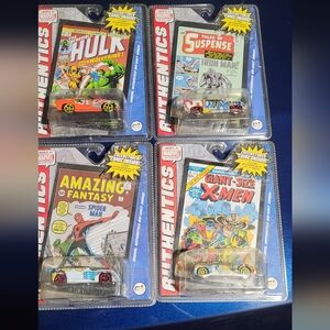 MARVEL COMICS M G A Entertainment AUTHENTICS DIE-CAST SERIES complete set of 4